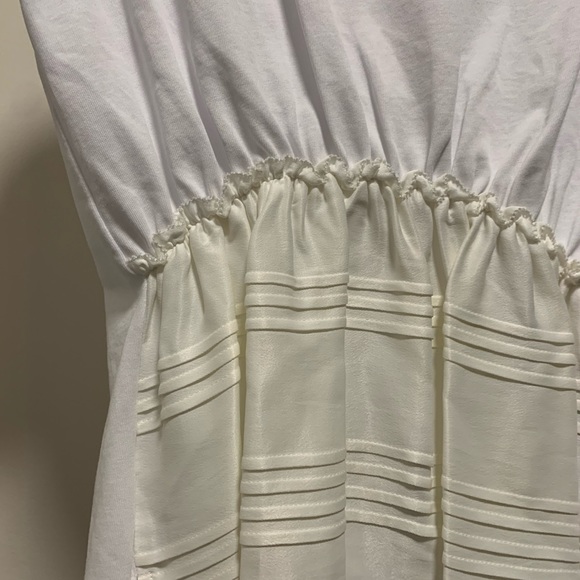 3.1 Pillip Lim white cinched tee shirt - Picture 3 of 4